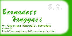 bernadett hangyasi business card